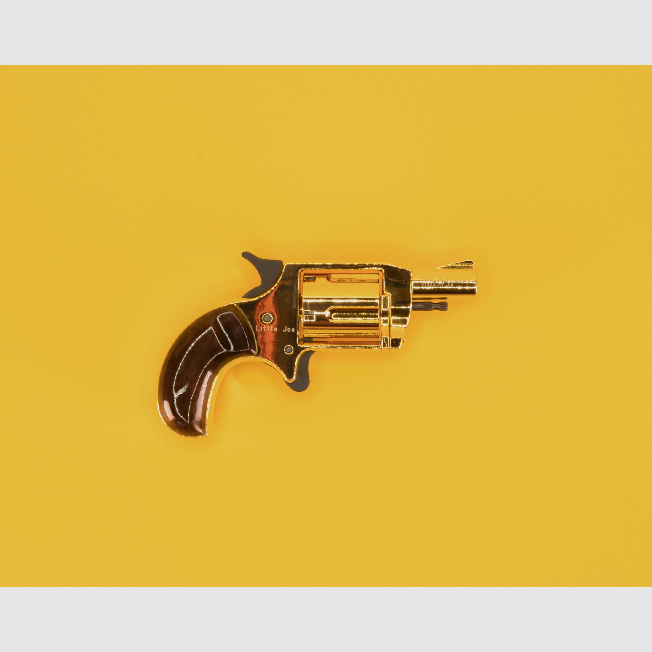 Röhm Little Joe blank-firing revolver caliber 6mm Flobert Gold Edition, imagen 2 de 6