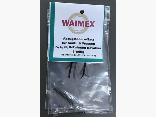 Abzugsfedern-Satz, 3-teilig, für S&W K, L, N, X Rahmen Revolver (je 1x Abzugsfeder 11, 12 und 13P lc