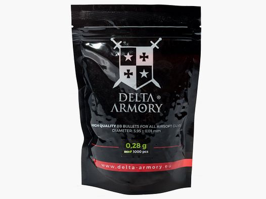Bio Airsoft BB´s 0.28g (1.000 Stück) diameter 5,95mm - Delta Armory