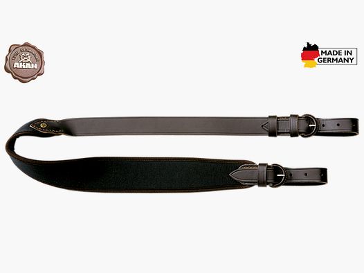 Cinghia per fucile AKAH in pelle di bufalo con neoprene