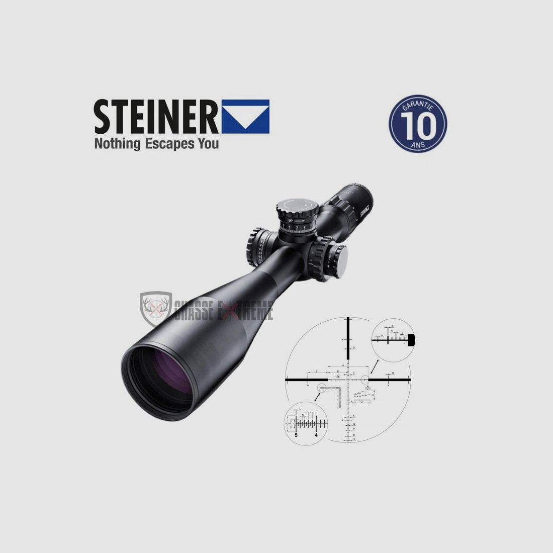 Ottica STEINER Military M5xi 5-25x56mm Reticolo Msr2 Illuminato, immagine 1 di 2