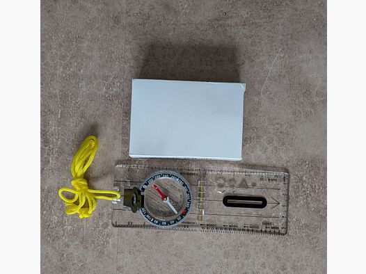 Brújula de tarjetas multifuncional impermeable