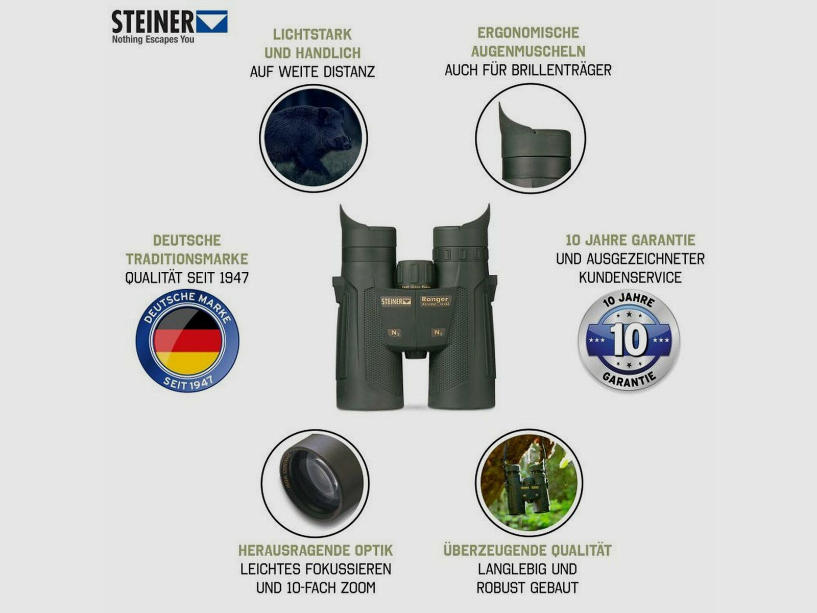 Steiner Ranger Xtreme 10x42 Binoculars
