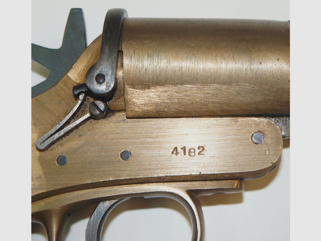 Schermuly Limited Rettungsleinenpistole, Schermuly Pistol Rocket Apparatus (SPRA), mit Trage- bzw. Haltegriff