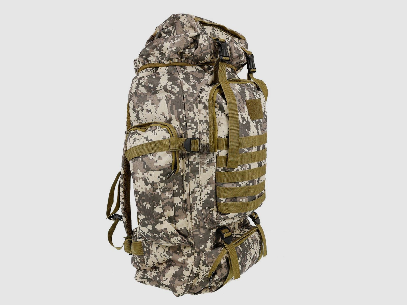 OpTacs Outdoor Trekking Rucksack 80L Molle Digital Camo Braun