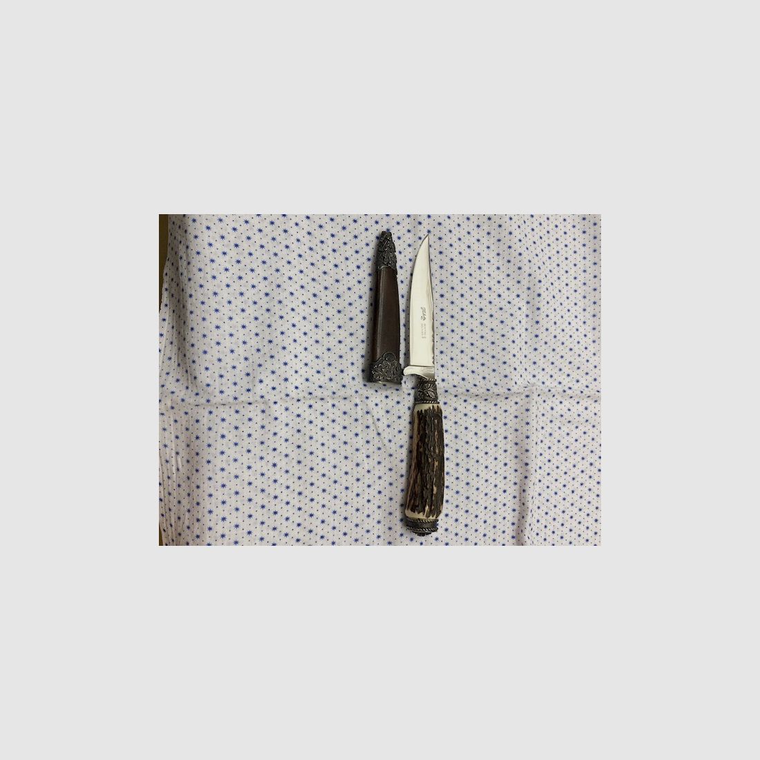 Coltello da caccia Herbertz Jagdnicker pantaloni in pelle abbigliamento tradizionale