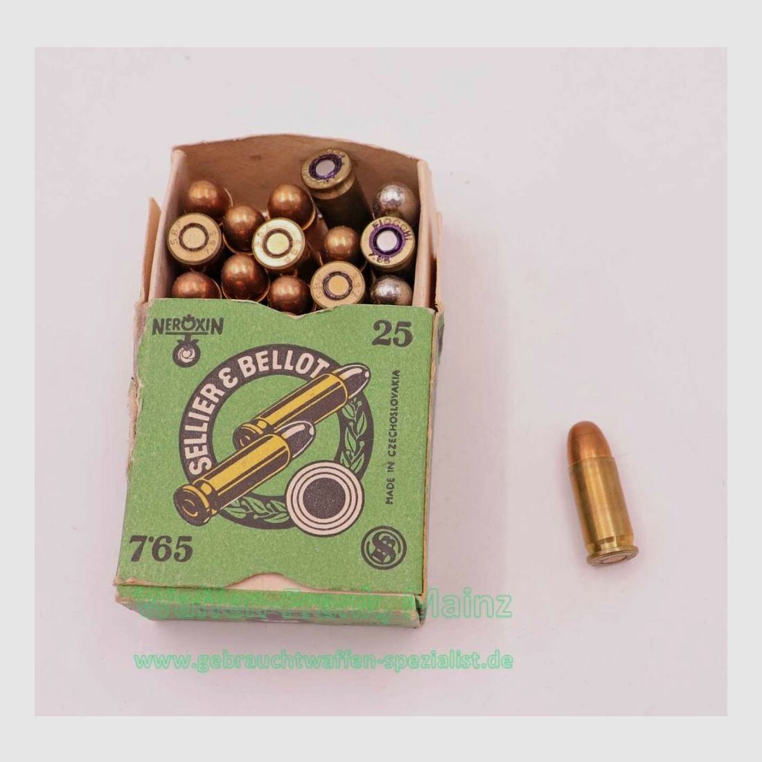 Sellier & Bellot CZ Pistoolmunitie 7,65mm Browning/.32ACP