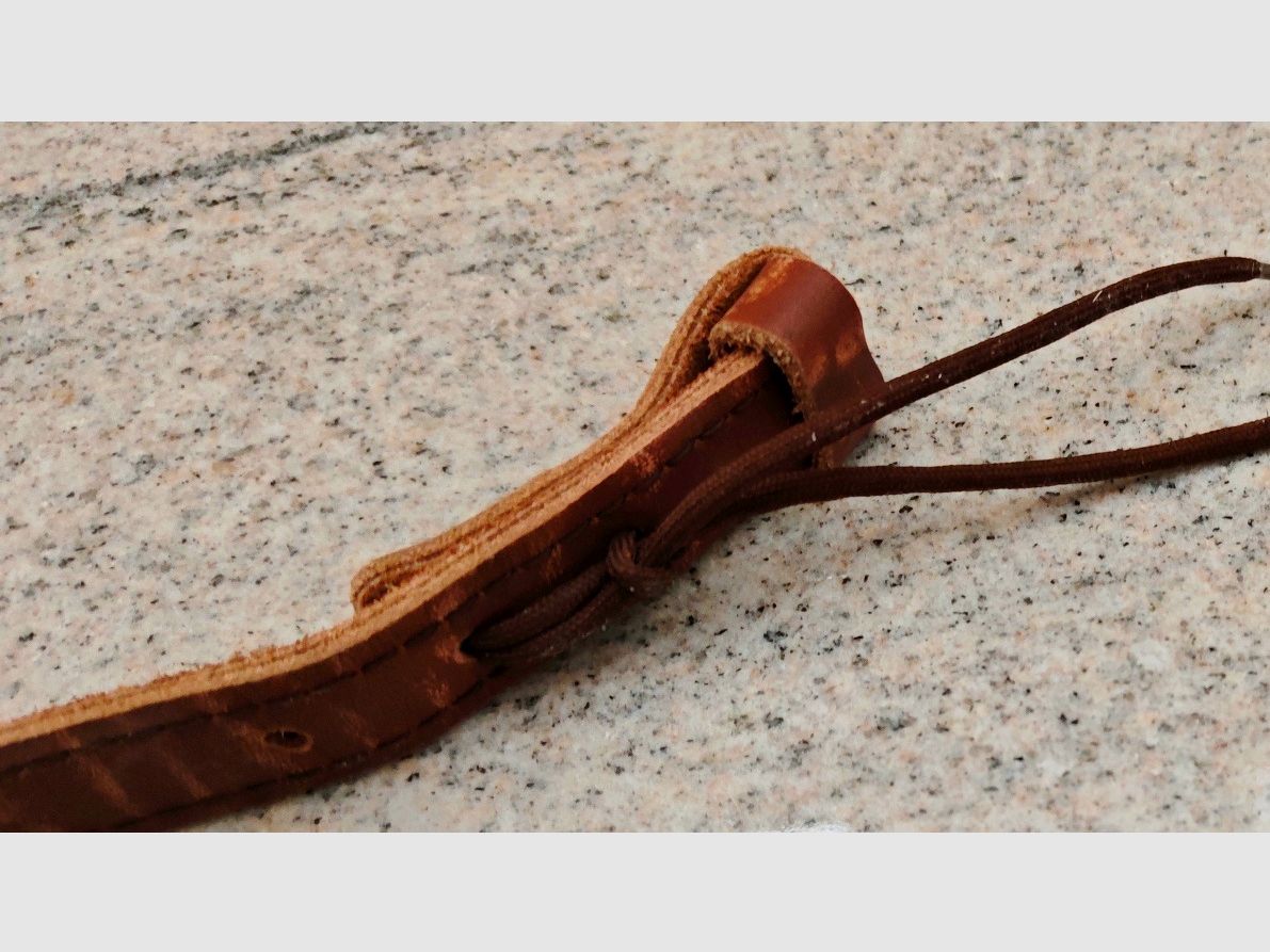 Sangle de fusil en cuir de buffle