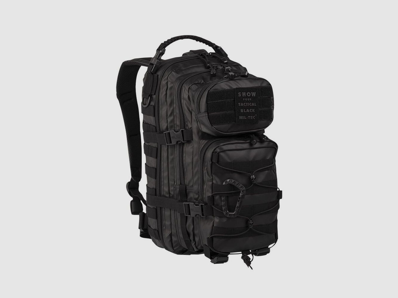 Mil-Tec US Assault Pack Small Tactical Black mały plecak dzienny