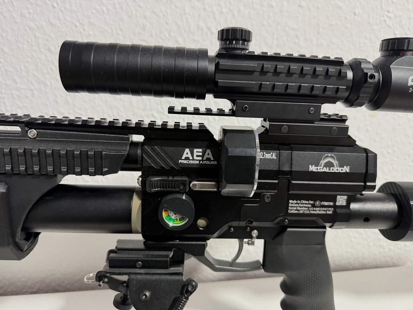 AEA Airgun Megalodon Cal. 5,0. 12,7mm Ware neuwertig Mit viel Zubehör 