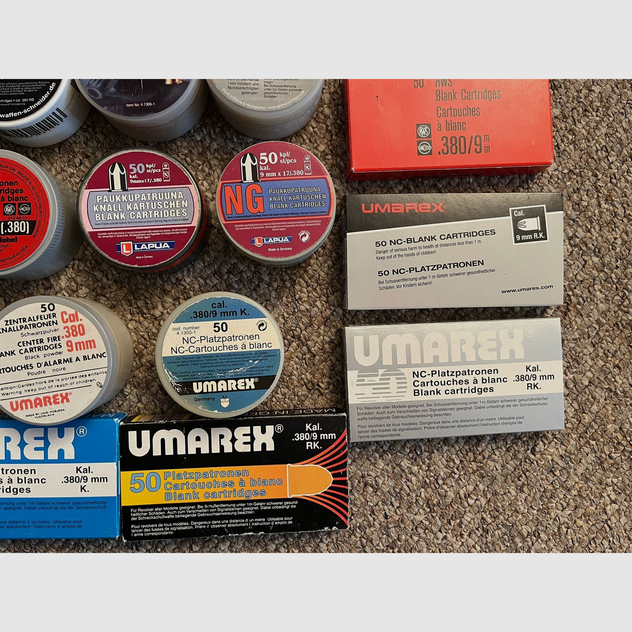 9mm RK Platzpatronen Sammlung