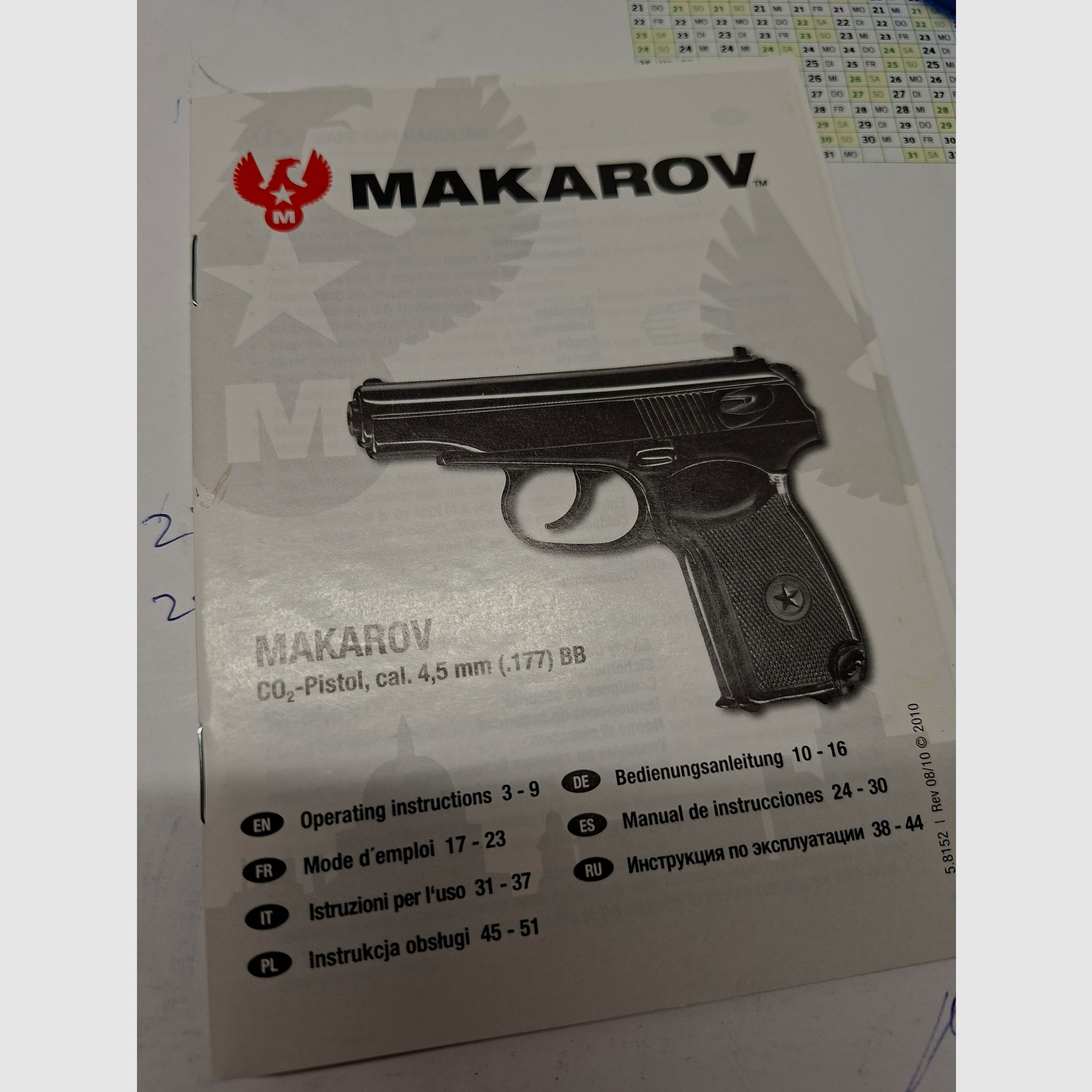 Makarov Airsoft 4.5mm CO²