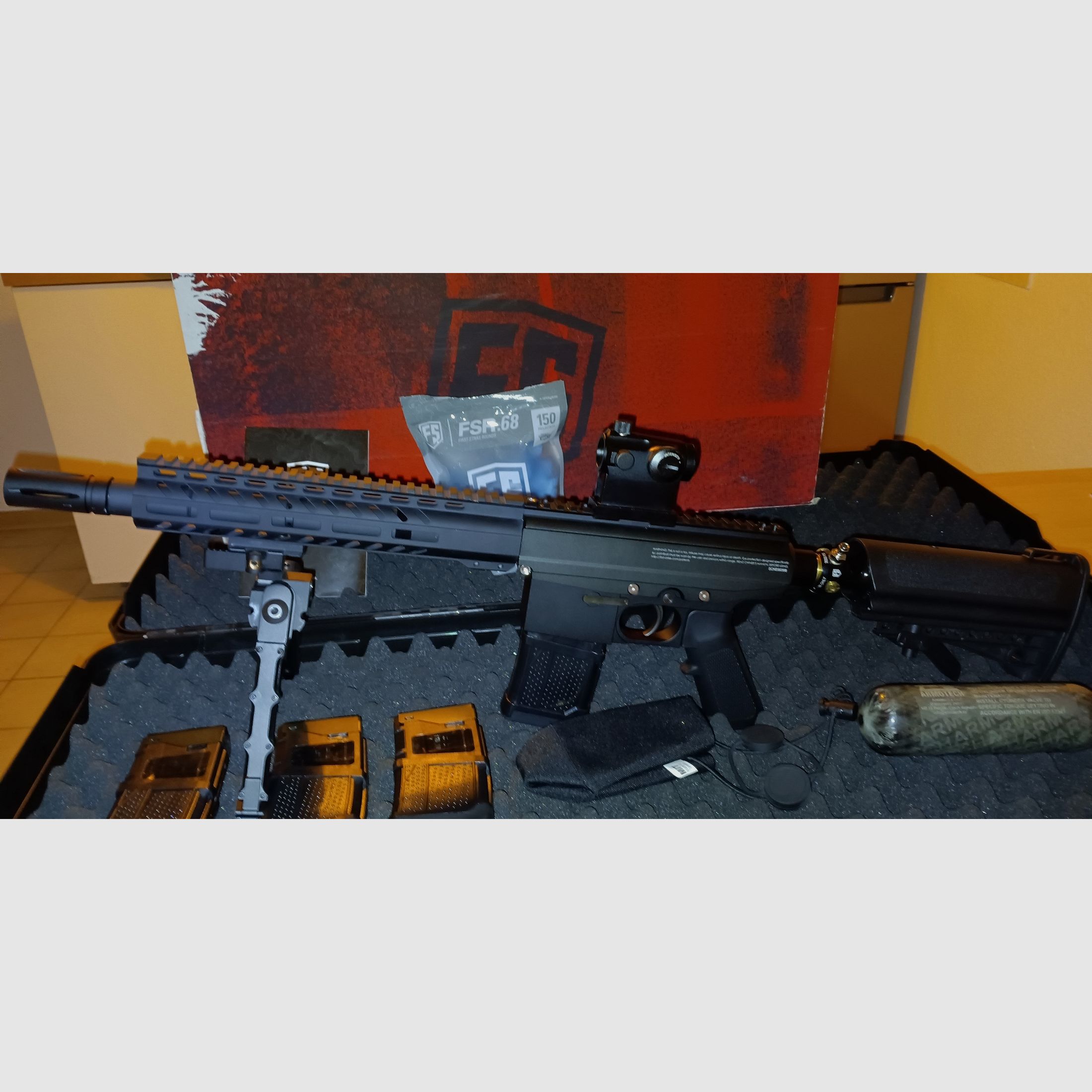 First Strike Scout Sniper Rifle Paintball Markierer - Schwarz - NEUWERTIG