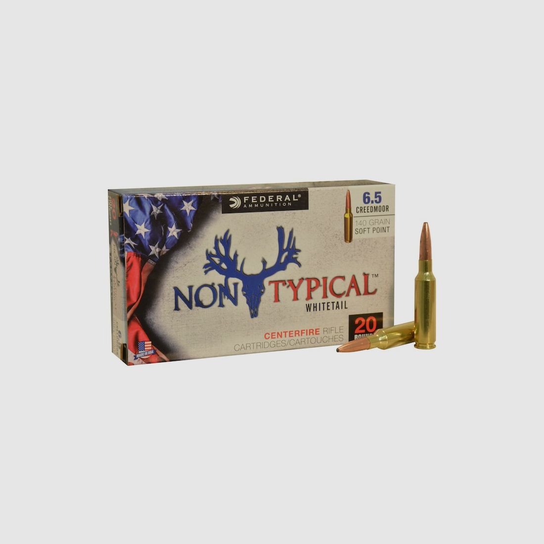 Federal Non-Typical 6,5mm Creedmoor 140GR JSP 20 Patronen