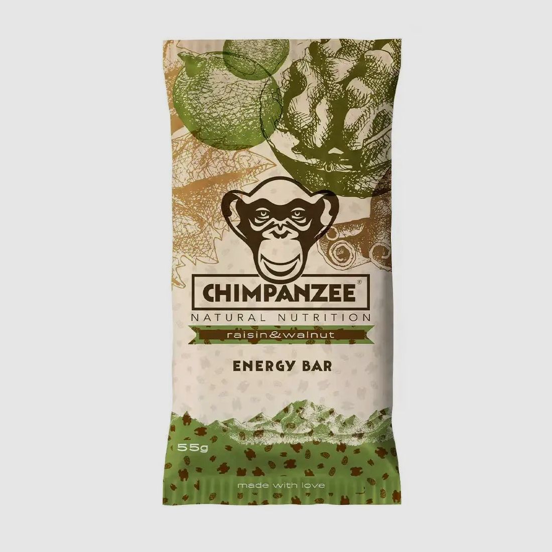 Chimpanzee Riegel Energy Bar Rodzynki Orzechy Włoskie