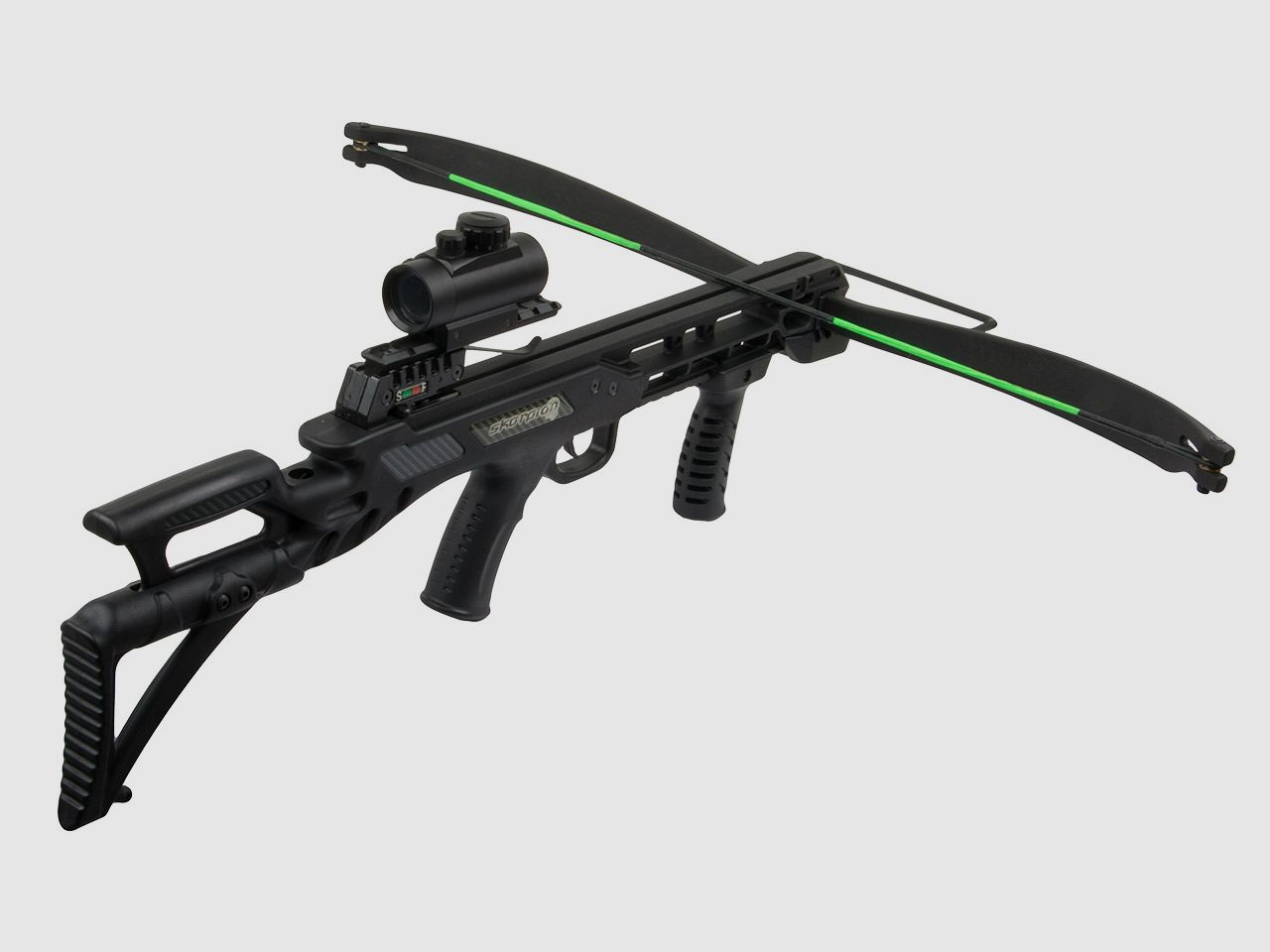 Recurve Armbrust Skorpion  XBH Tactical 175 lbs inklusive Red Dot und ZubehĂ¶r (P18)