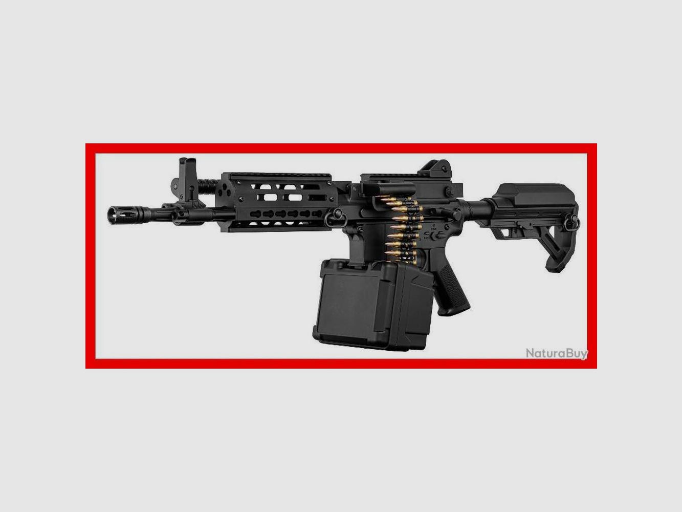 Replik LMG Golden Eagle 12.5 - Elektronisches Magazin - Hohe Präzision - Für Militär-Airsoft, Bild 4 von 5
