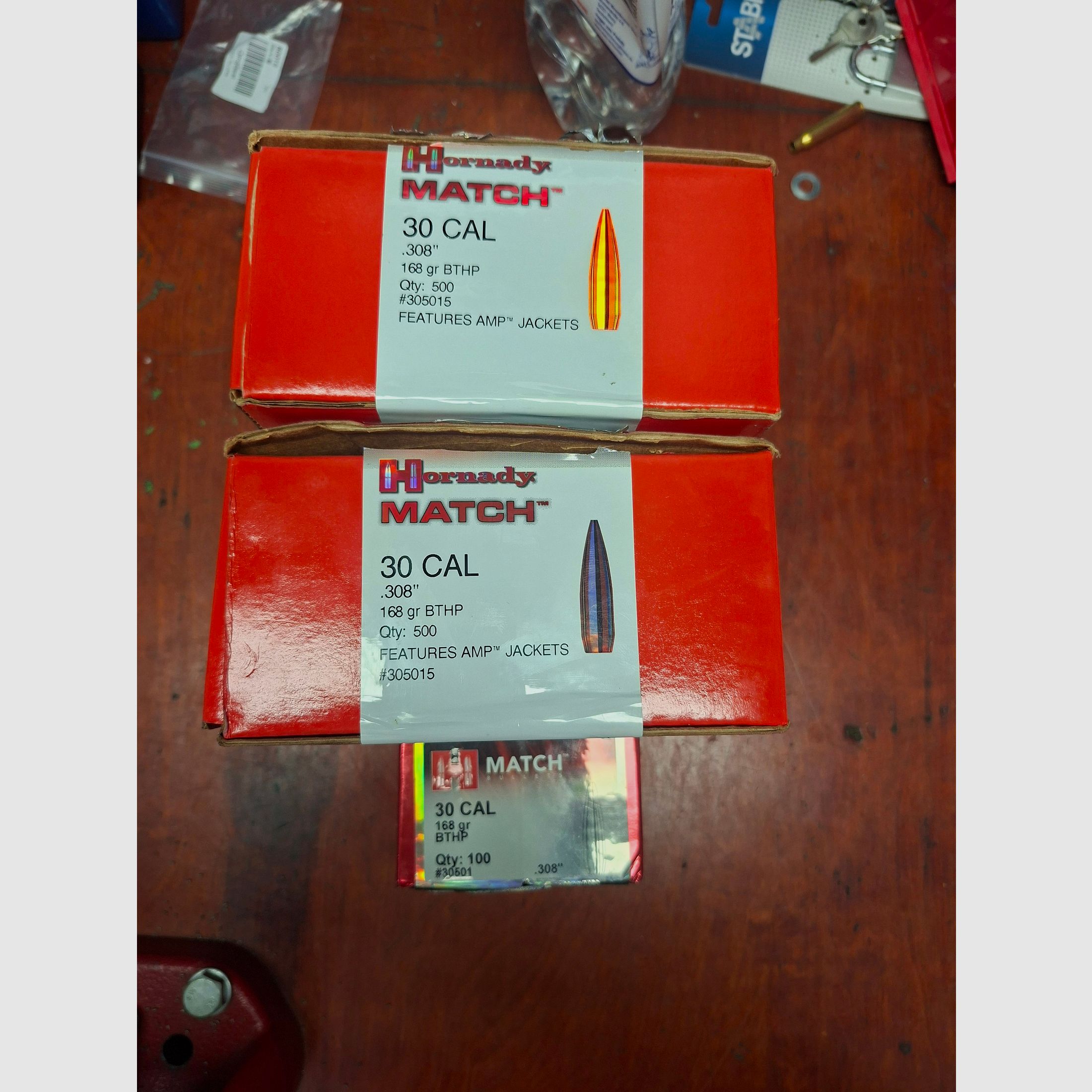 Accesorios para recarga, casquillos, proyectiles