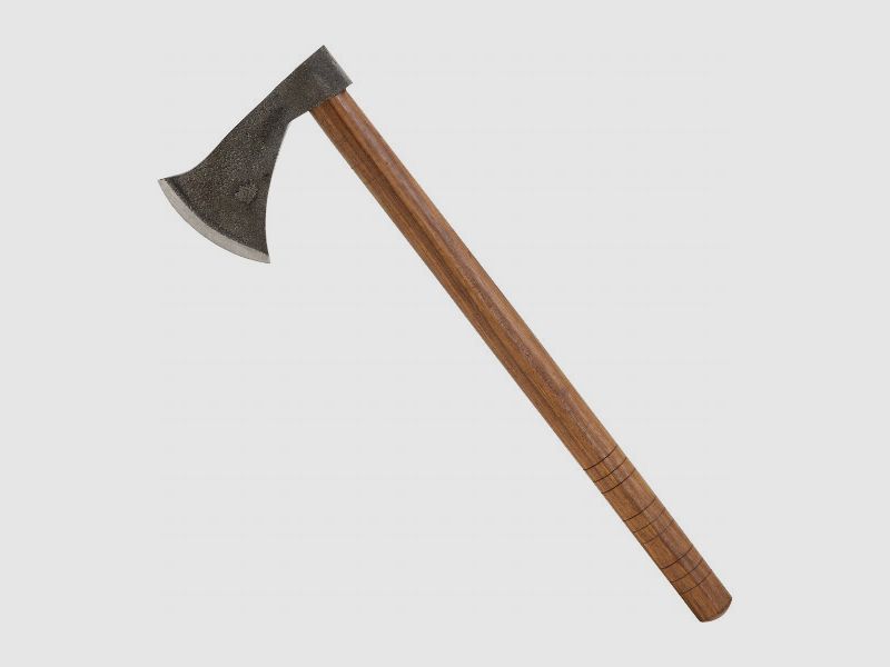Viking axe including leather sheath