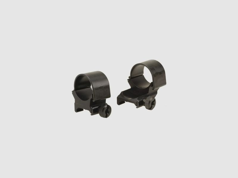 Weaver Top-Mount Weaver-Style Rings (1 extended) matte black 25.4mm high, BH 8.43mm