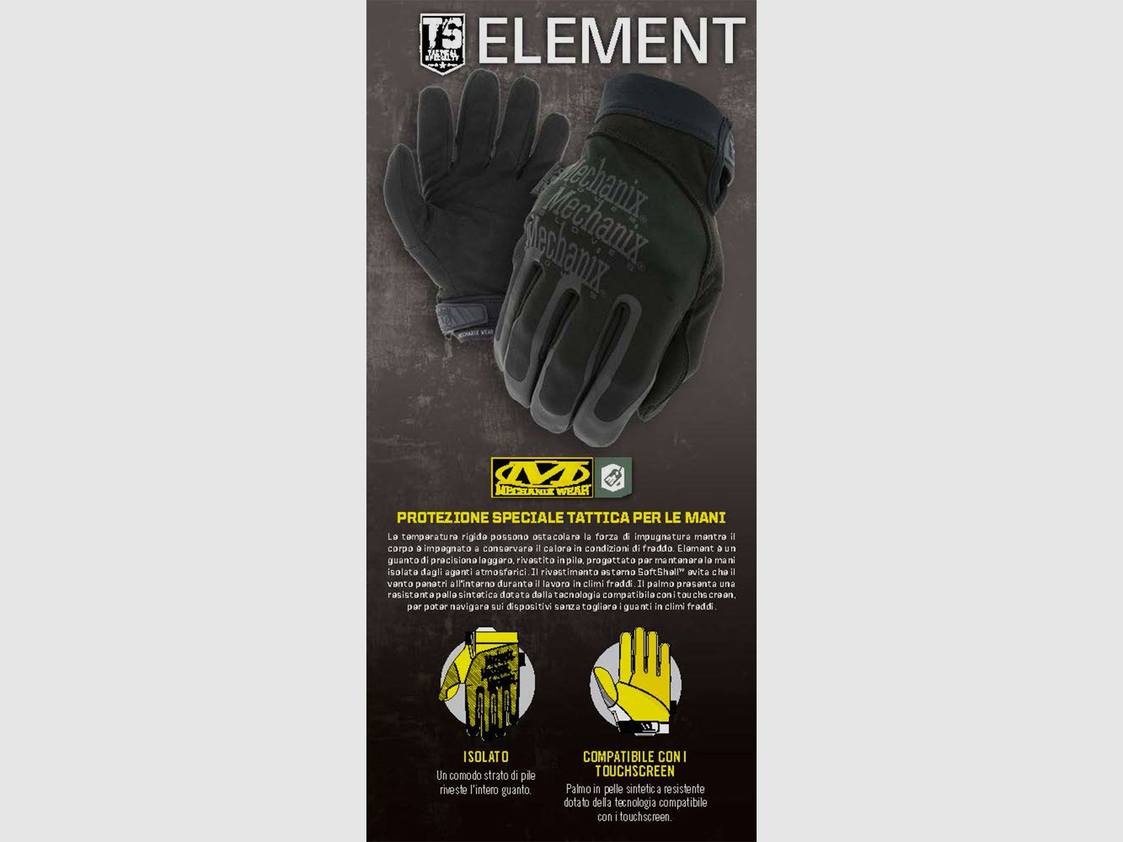 MECHANIX WEAR – ELEMENT ISOLIERT, Bild 3 von 4