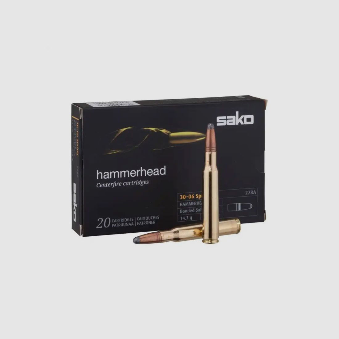 SAKO 30-06 HAMMERHEAD SP 14,3 G 20 STK PACKUNG