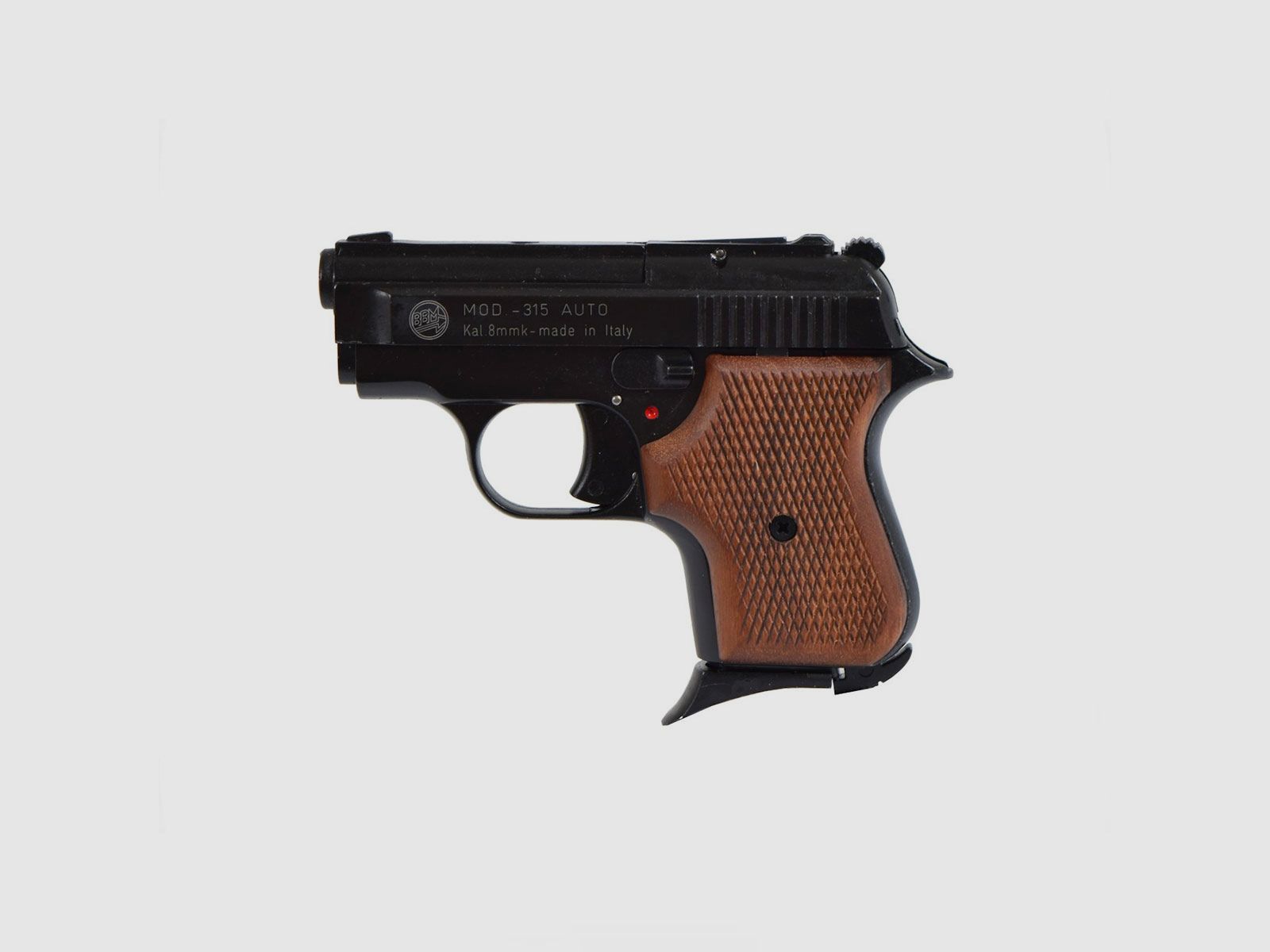 PISTOLA A SALVE – BRUNI 315 AUTO REPLICA TANFOGLIO CAL. 8MM (GUANCETTE IN LEGNO), immagine 1 di 6