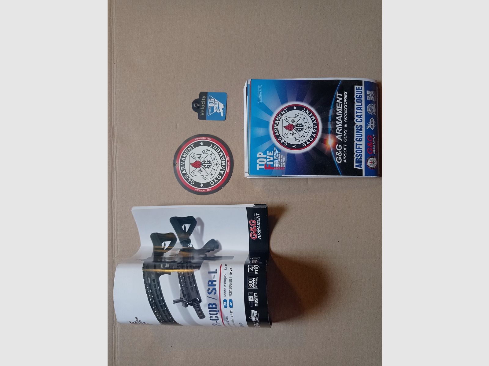 Airsoft rifle G&G GC16 SR CQB 0.5J with accessories