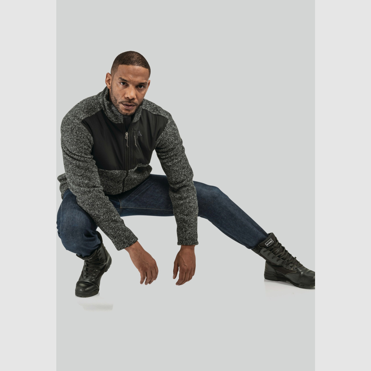 <SCHÖFFEL Fleece Jk Canterbury MNS z MERINO Czarny