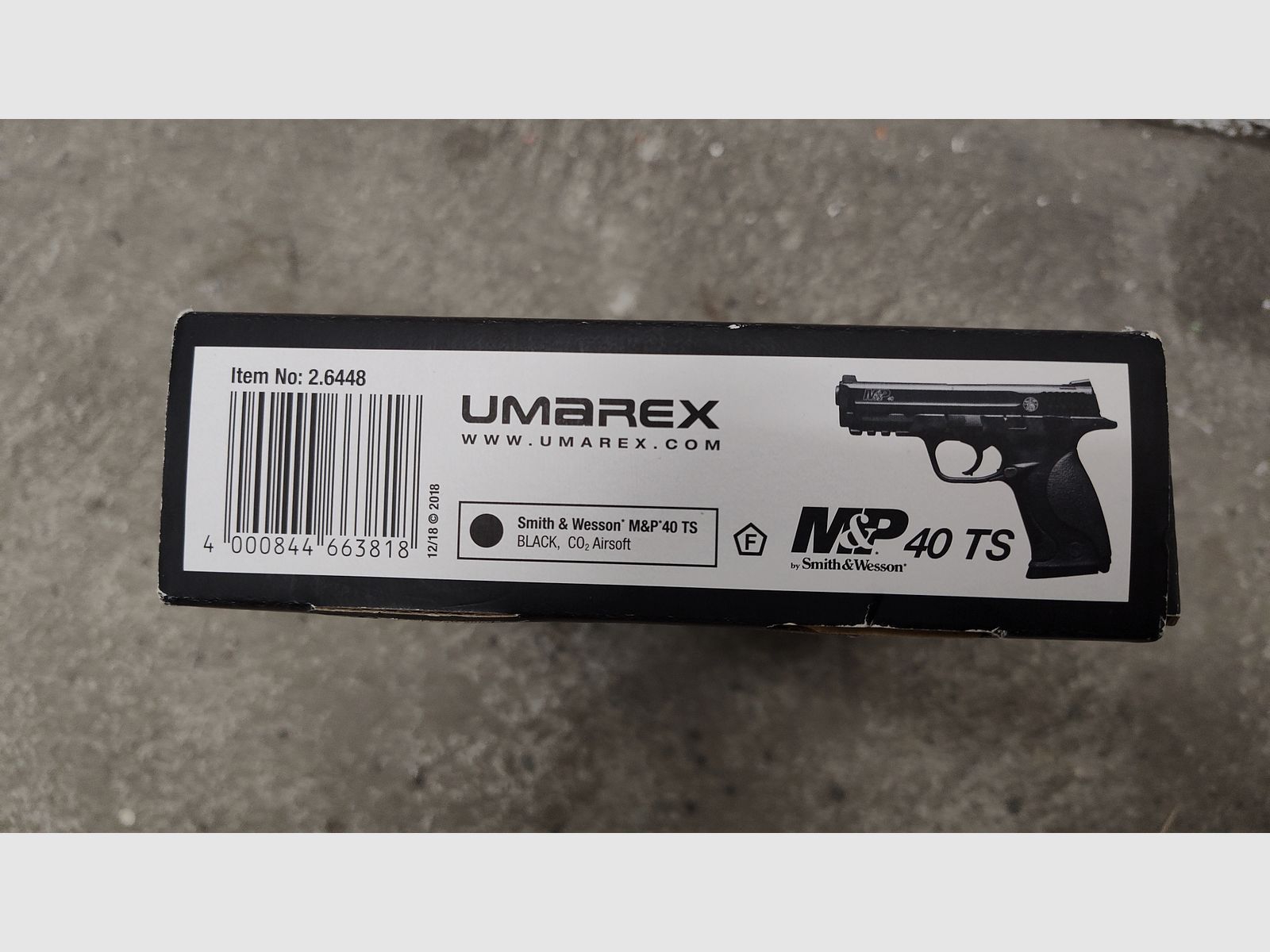 Smith&Wesson M&P 40 TS Blowback SCHWARZ, CO2 Airsoft 6mm BB