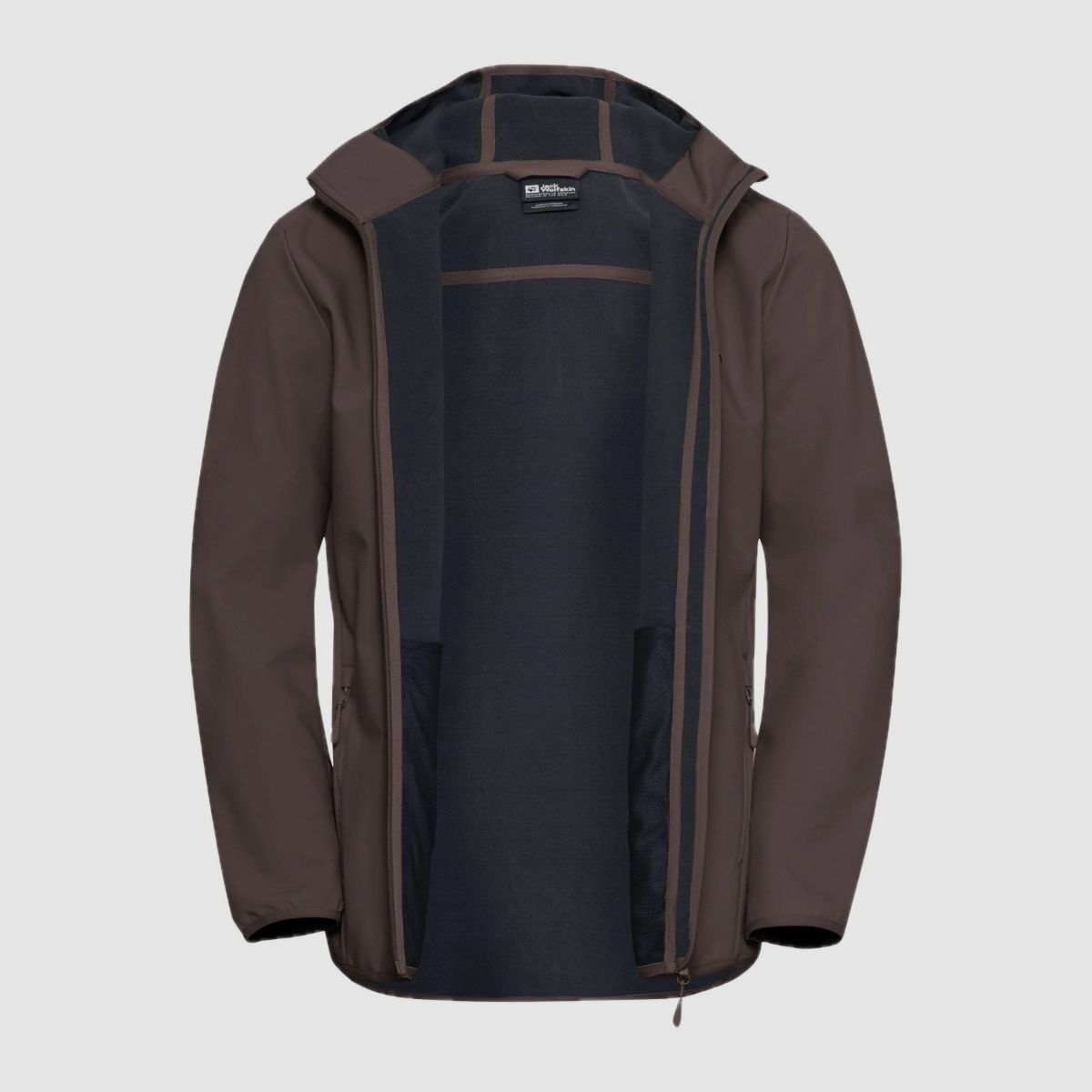 JACK WOLFSKIN Bornberg Hoody M Softshelljacke Herren Peat Braun