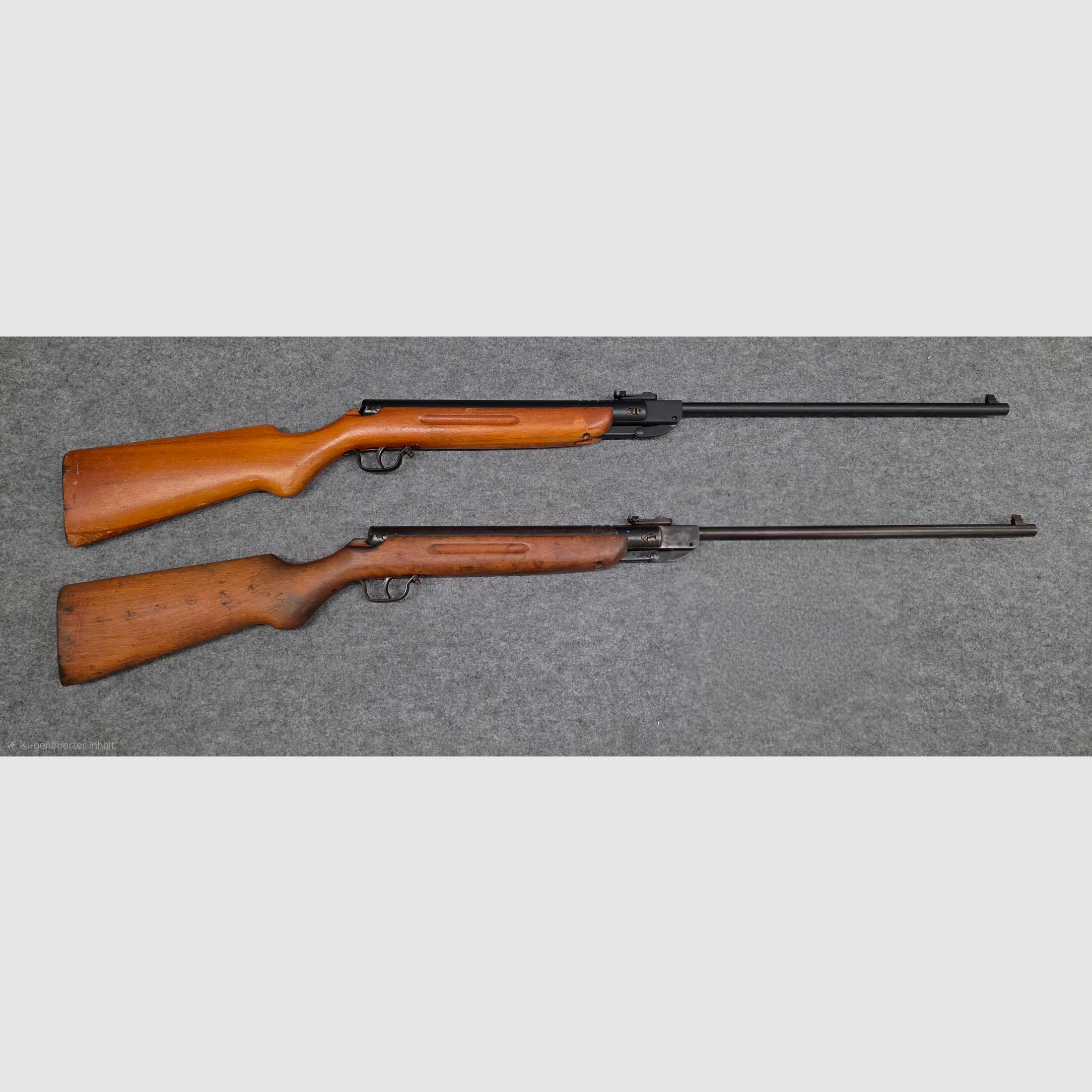 2 Stück im Konvolut zum Aufarbeiten Haenel Mod. III-284 III 284 Kal. 4,5mm Diabolo