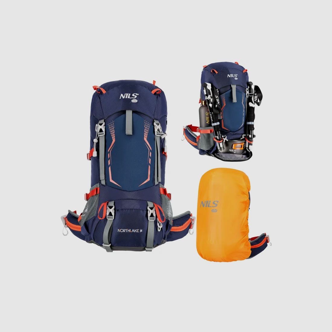 NC1993 Rugzak Northlake 30L+10L in Marineblauw