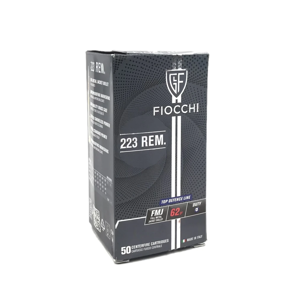 Munitions Fiocchi 4,0 g 62 gr FMJ 223Rem