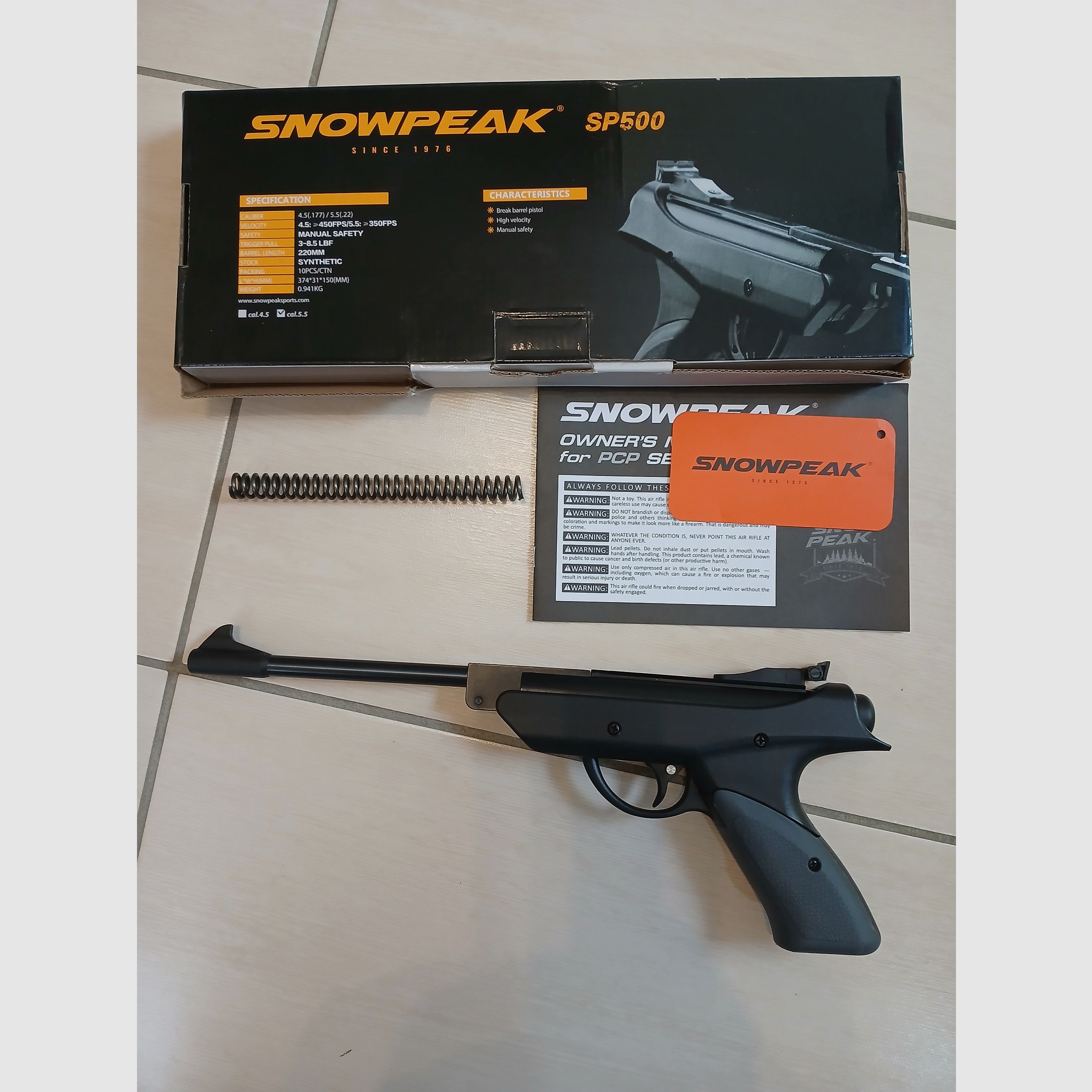 SNOWPEAK SP500 5.5mm! Bent barrel pistol