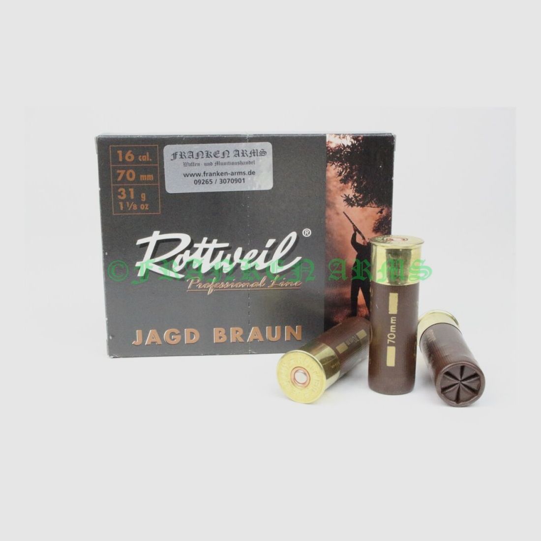 Rottweil Jagd Braun 16/70 3,0mm 10Stück Staffelpreise