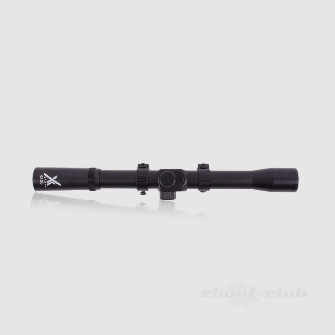 shoXx Zielfernrohr LG-Target Serie 4x20 + 2 Montageringe
