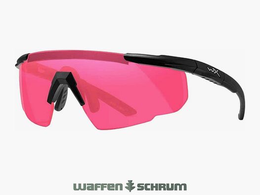 Wiley X Schießbrille Saber Advanced Glas: magenta, Gestell: matt schwarz