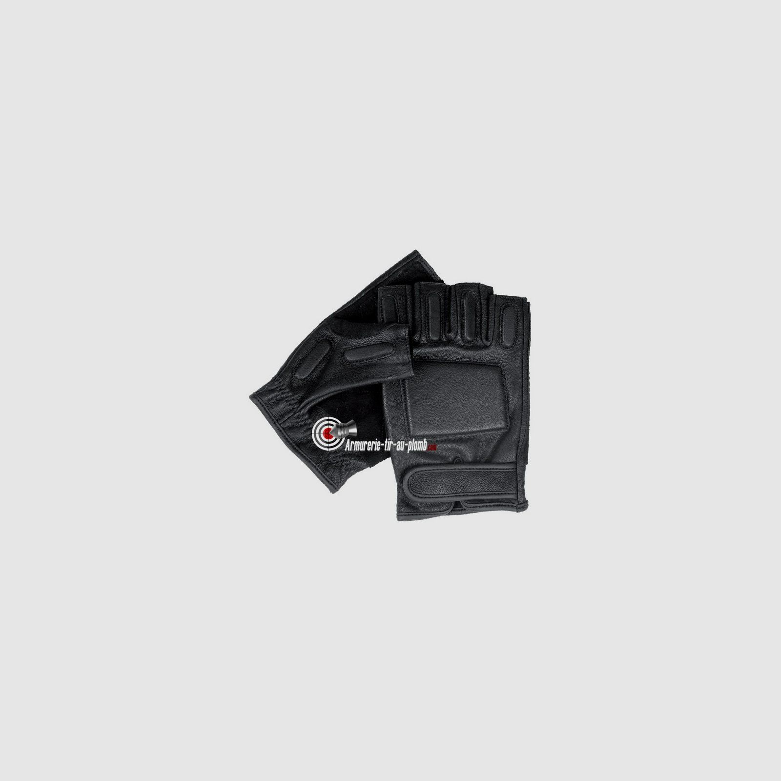 Schwarze Lederhandschuhe - Größe M