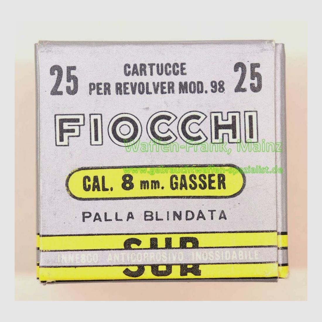 Fiocchi - Italien Revolverpatronen 8 mm Gasser
