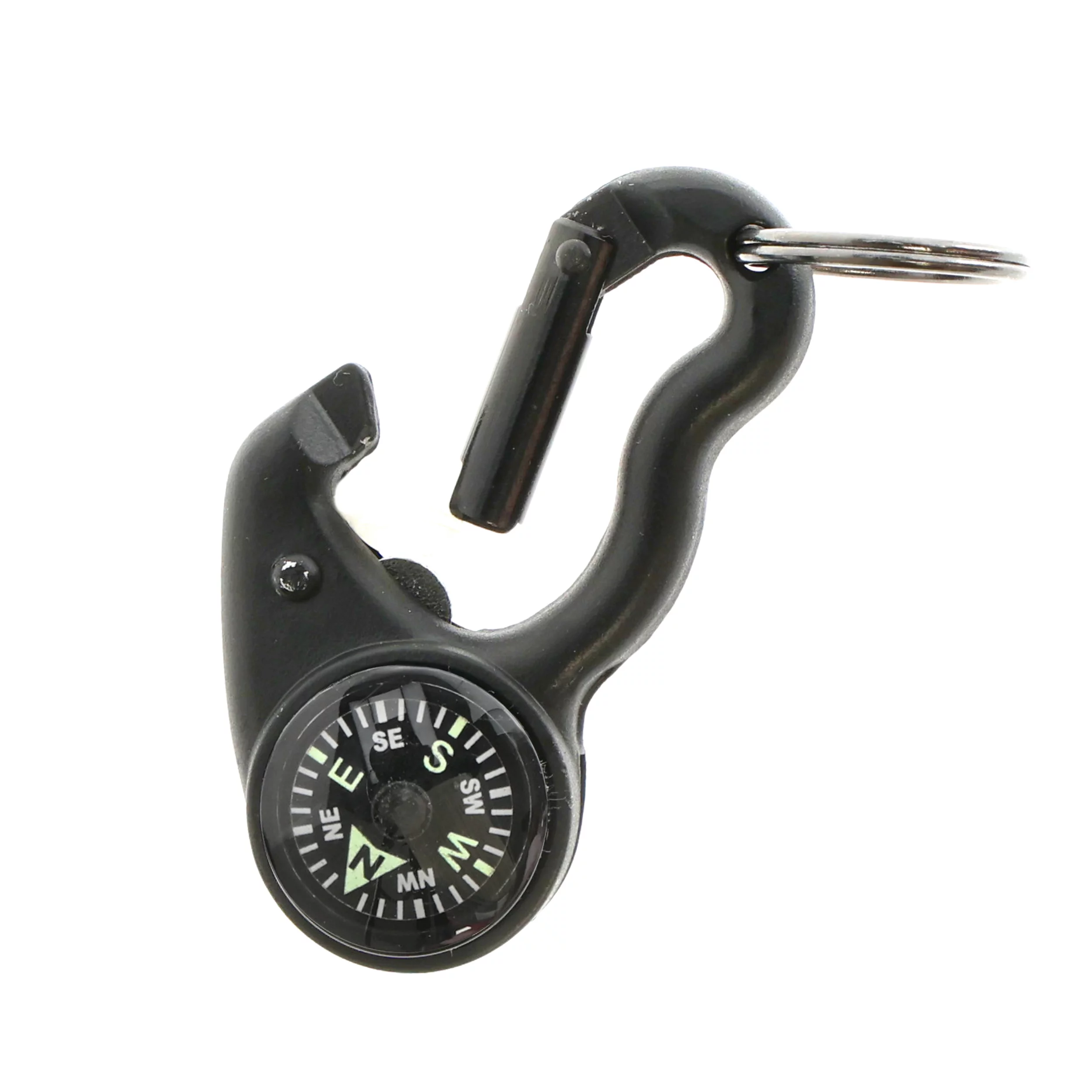 Keychain, carabiner with compass and magnifying glass Sun Co. MagniComp, glow-in-the-dark (813), image 8 of 8