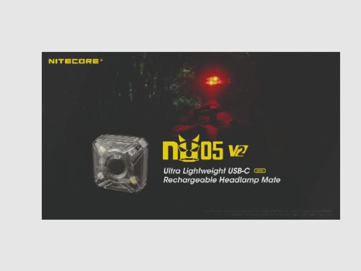 Kit Lampe de position NU05V2 (40 Lumens) - Nitecore, image 3 sur 4