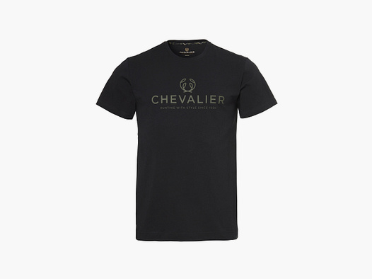 Chevalier Logo T-shirt Black Night Herren XL