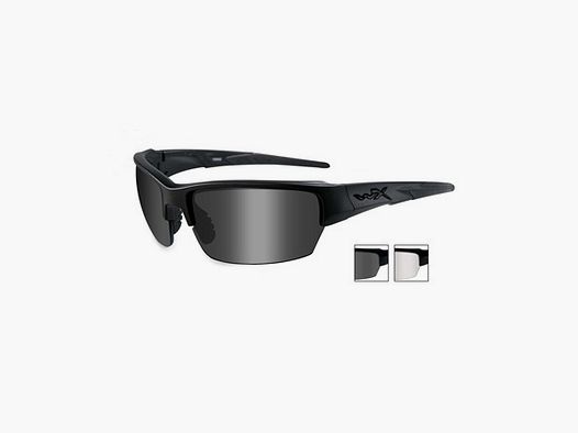 Wiley X Saint Matzwart Frame & Grijze/heldere glazen