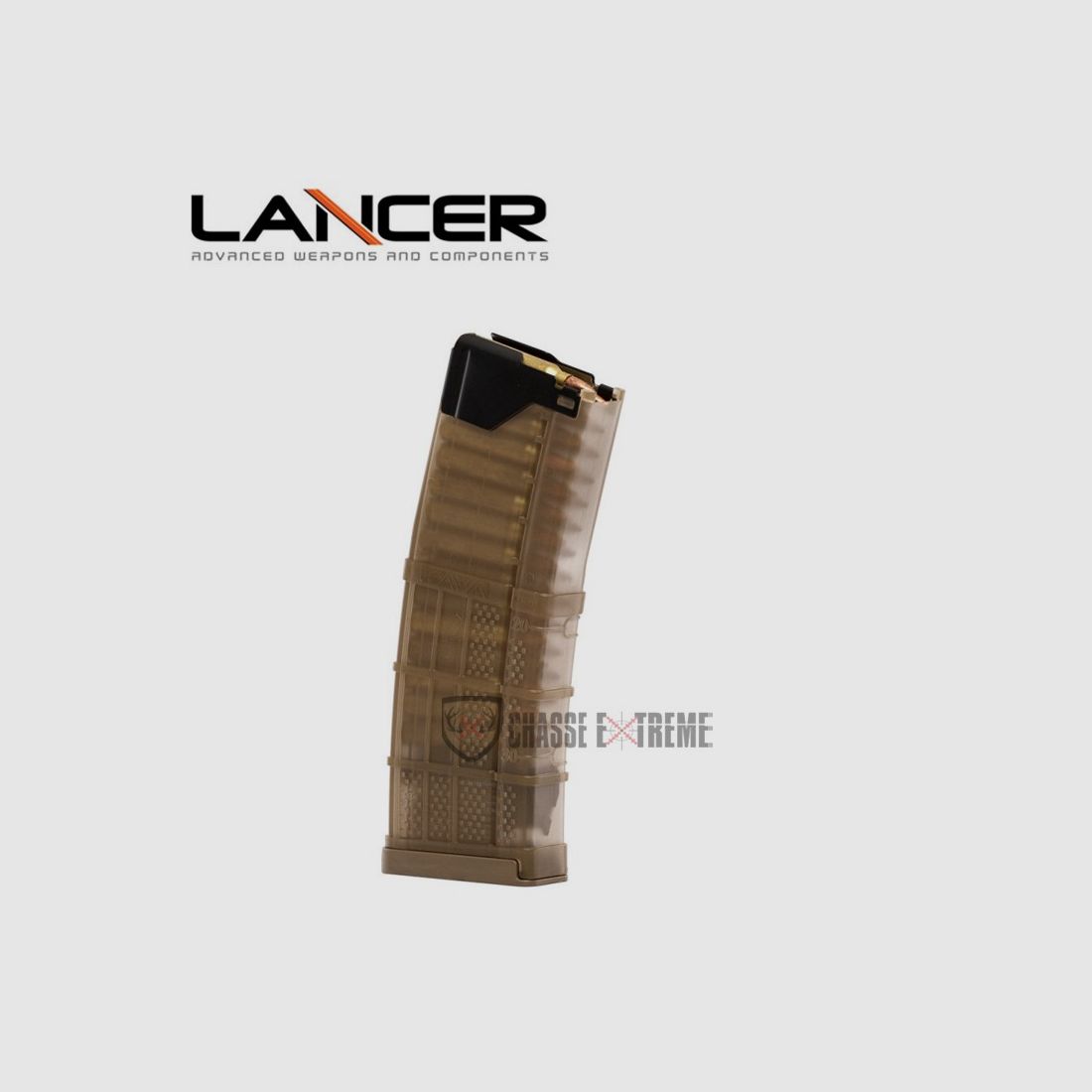 Magazynek LANCER 30 nabojów Kal. 5,56 mm przezroczysty ciemny brąz