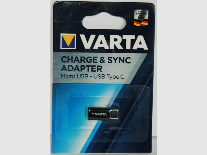 VARTA Charge&Sync Adapter Wärmebild Nachtsicht Lampen Wildkamera Kartenleser | von Micro USB > USB C