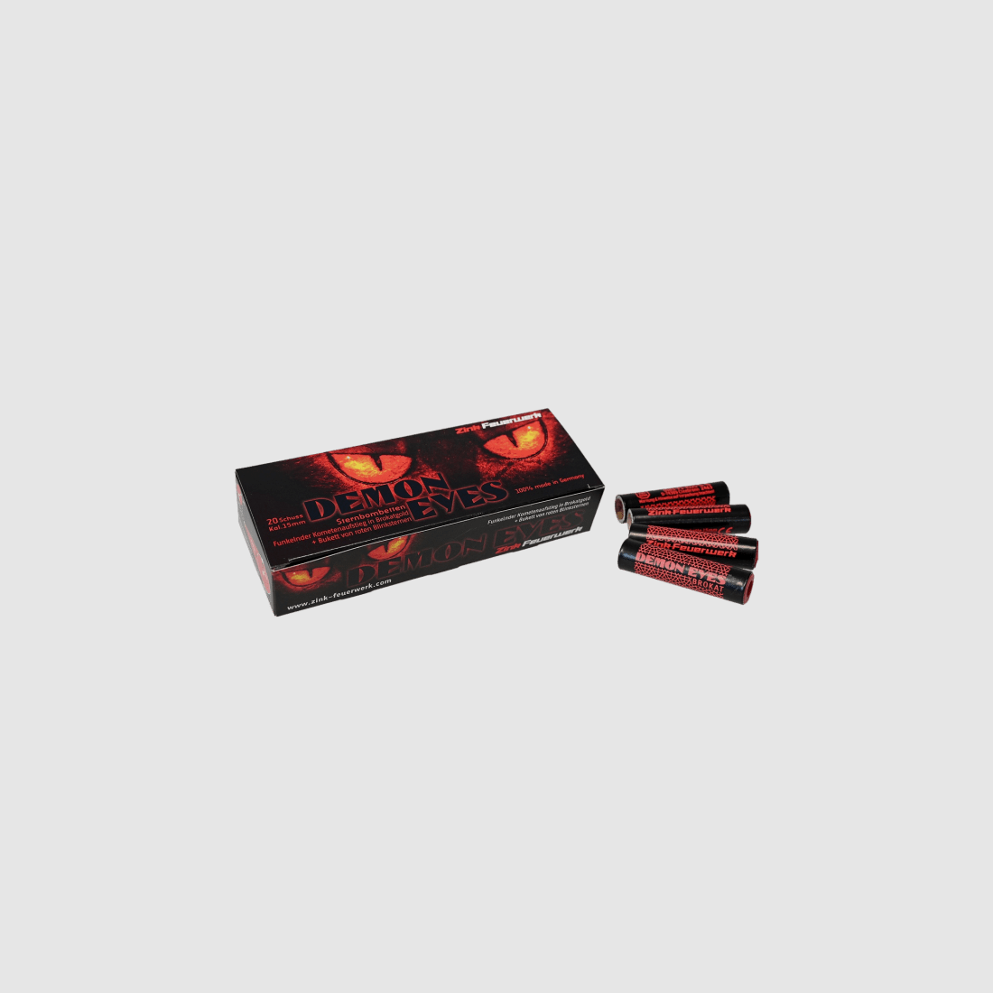 Zink Feuerwerk DEMON EYES Sternbombetten 20 Stk. 15 mm