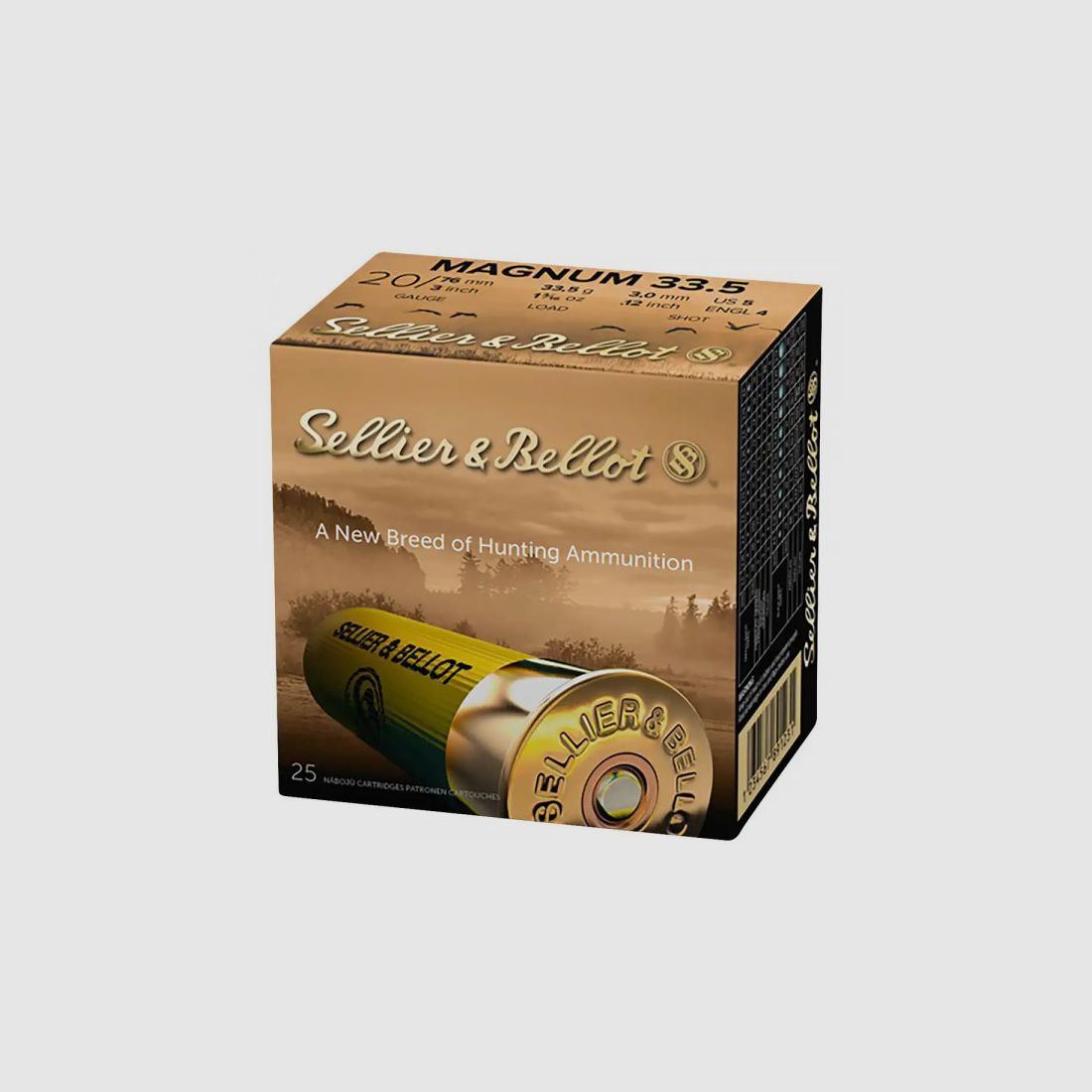 SELLIER & BELLOT 20/76 JAGD MAGNUM - 3,5MM - 33,5 G