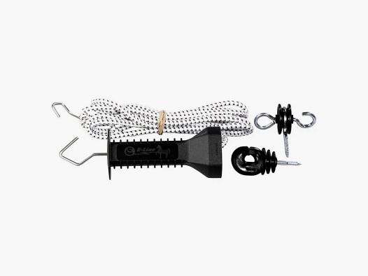 Expandable elastic handle 7m - Electrified cord black and white - CHAPRON LEMENAGER