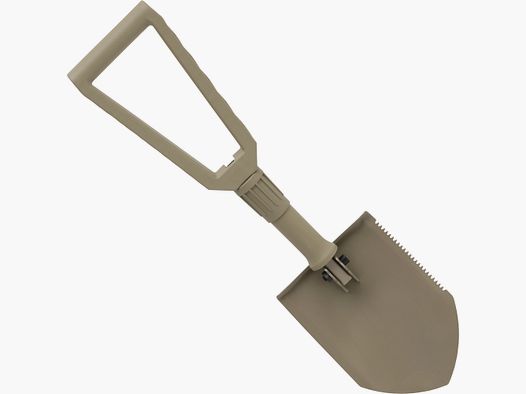 Klappspaten sandfarben Spaten mit Etui